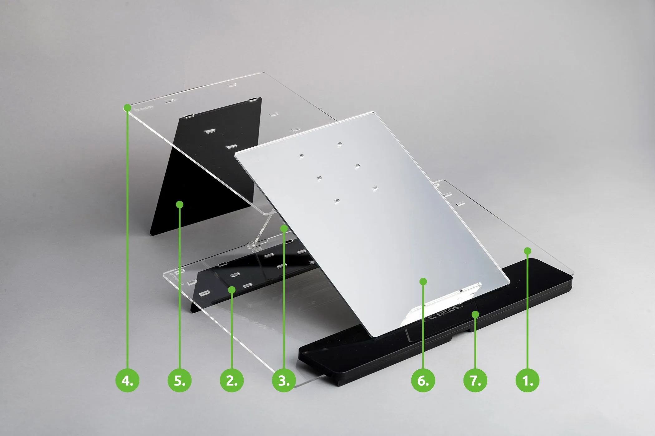 Modulary designed stand. Model ZEN 2 - ergonomic solutions.