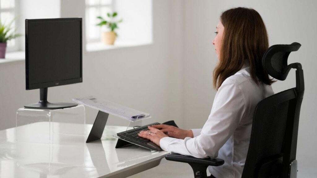 Ergonomic Document Holder and Keyboard Stand