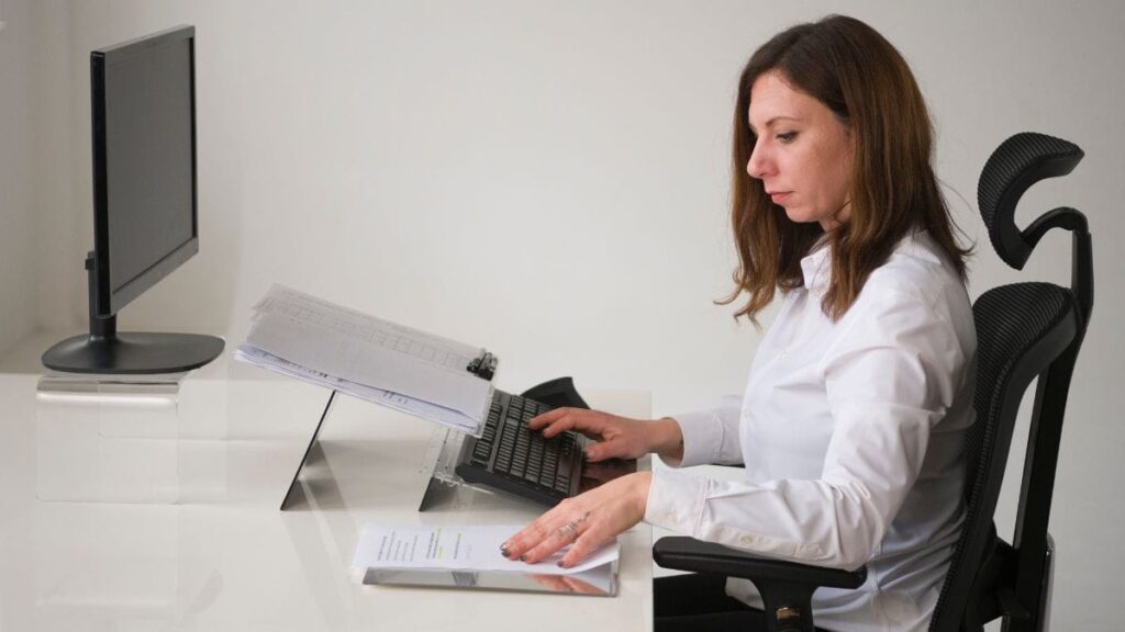 Ergonomic Document Holder and Keyboard Stand